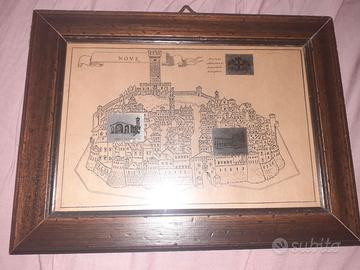 Quadro argento francobolli