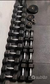 Serie completa manubri nuovi 2.5-25kg