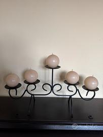 Candelabro ferro battuto