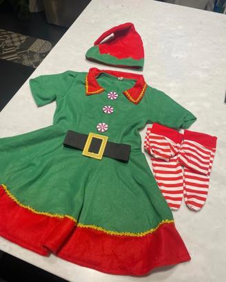 Vestito elfo 4-5 anni