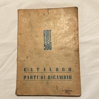 Fiat TOPOLINO 500A catalogo parti di ricambio
