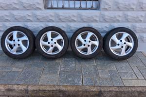 Ruote 4 stagioni 195/55/R15 + cerchi in lega