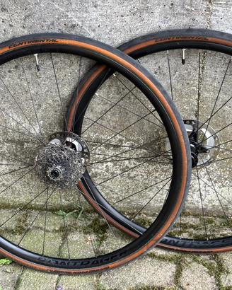 Ruote Bontrager Paradigm + Cassetta Shimano 105