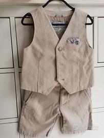 Completo bimbo gilet + bermuda Sarabanda