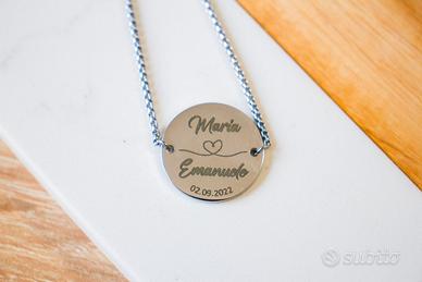 Bracciale Coppia Partner Personalizzato in Acciaio