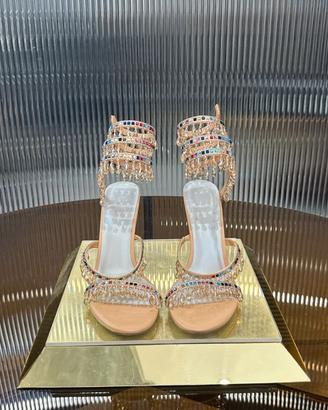 RENECAOVILLA Sandali con tacco alto e strass 37