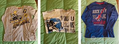 Set 6 t-shirt Maniche lunghe tg.12-14 OVS/Benetton