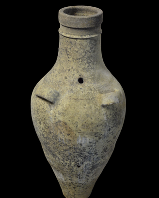 ANTICA GIARA ORCIO IN TERRACOTTA CON MANICI '800