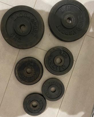 Set bilanciere piu pesi