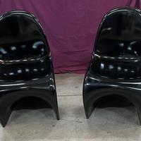 VITRA 2  Panton Chair Classic in nero lucido