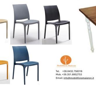 Sedie Tavoli Shabby Chic Bar Ristorante 0331