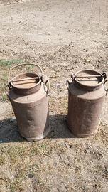 5 bidoni latte ferro Sansone 