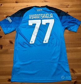 Maglia SSC Napoli 22-23 firmata Kvaratskhelia