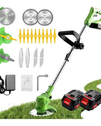 Decespugliatore elettrico con due batterie da 21 V