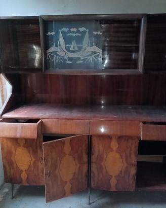 Elegante credenza vintage originale anni '40/'50 c