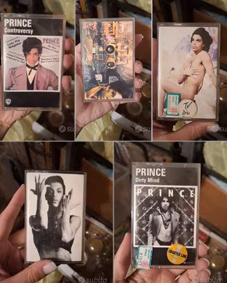 Lotto 5 Musicassette Prince Anni 80 Originali