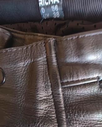 pantalone pelle moto 56