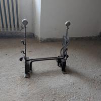 alari camino 2 pezzi vintage