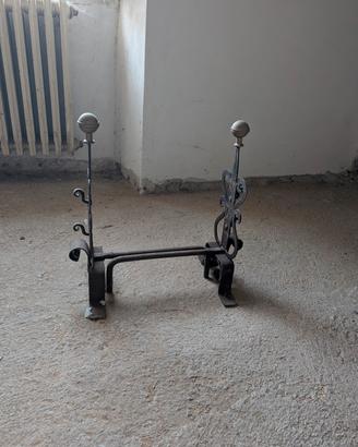 alari camino 2 pezzi vintage
