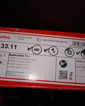 dischi anteriori brembo