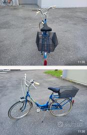 Bicicletta con cestino