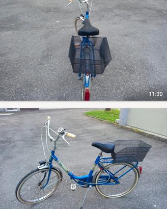 Bicicletta con cestino