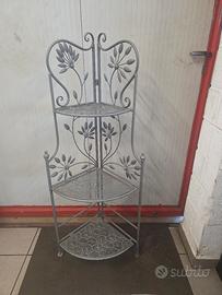 porta fiori richiudibile a tre piani