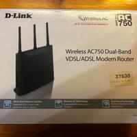 Modem Router Fibra/ADSL Wi-Fi AC750 D-Link DSL-368