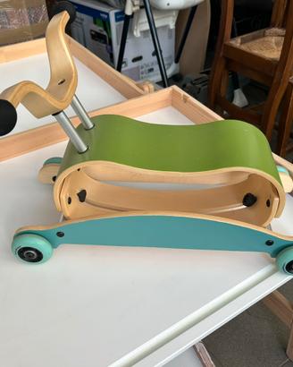 Bici a spinta in legno