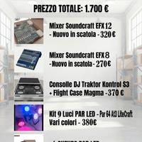 Attrezzatura DJ Luci professionale stock o singoli