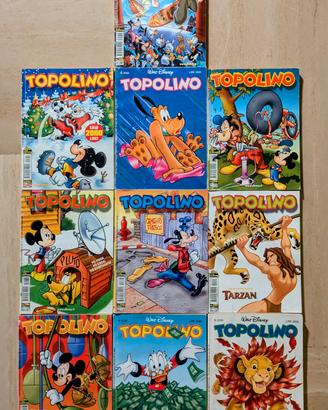 10 Fumetti di Topolino in buone condizioni 