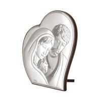 Icona Sacra Famiglia cuore Beltrami con argento