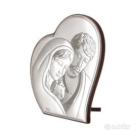 Icona Sacra Famiglia cuore Beltrami con argento