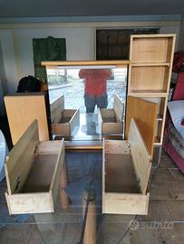 MOBILE BAGNO SOSPESO COMPLETO DI SPECCHIO