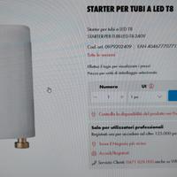 starter per tubi led 