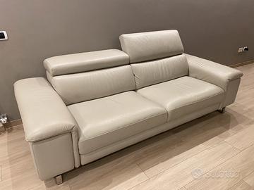 Divano 4 posti vera pelle