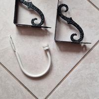 Reggi mensola staffe nuove e  gancio appendiabiti