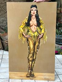 Ragazza Indiana - quadro Pino Malmesi
