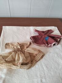 Coppia vestiti per bambole vintage 