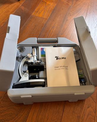 TELMU Microscopio per studenti 300X-600X-1200X
