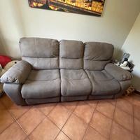 divano reclinabile 3 posti