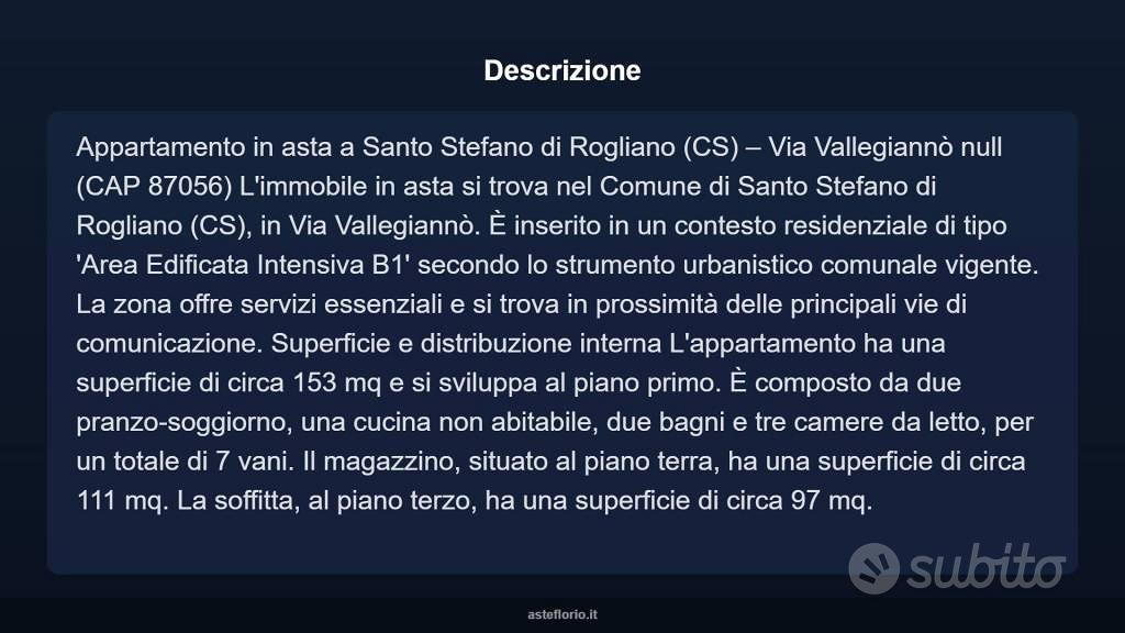 Appartamento – Santo Stefano di Rogliano, Cosenza - Vista 4