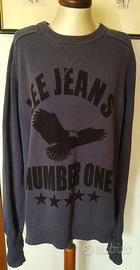 Felpa Lee Jeans Blu Taglia Xl