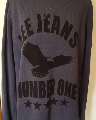 Felpa Lee Jeans Blu Taglia Xl