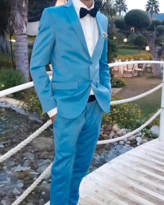 Abito Uomo  colore turchese taglia 44