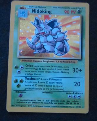 Pokemon Nidoking 11/102 Set Base Ita Holo NM/M