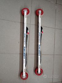 2 paia di Skiroll ski skett