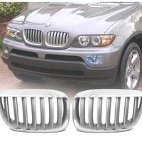 GRIGLIE BMW X5 E53 LCI 04-06 LOOK TITANIO CROMATO 
