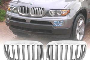 GRIGLIE BMW X5 E53 LCI 04-06 LOOK TITANIO CROMATO 