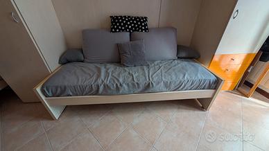 Letto singolo - Struttura e materasso 